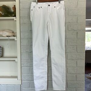 Prana Summer White Low Rise Kara Skinny Jeans Size 2